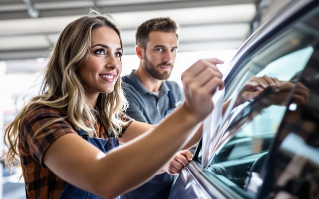 comment enlever le film des vitres teintees