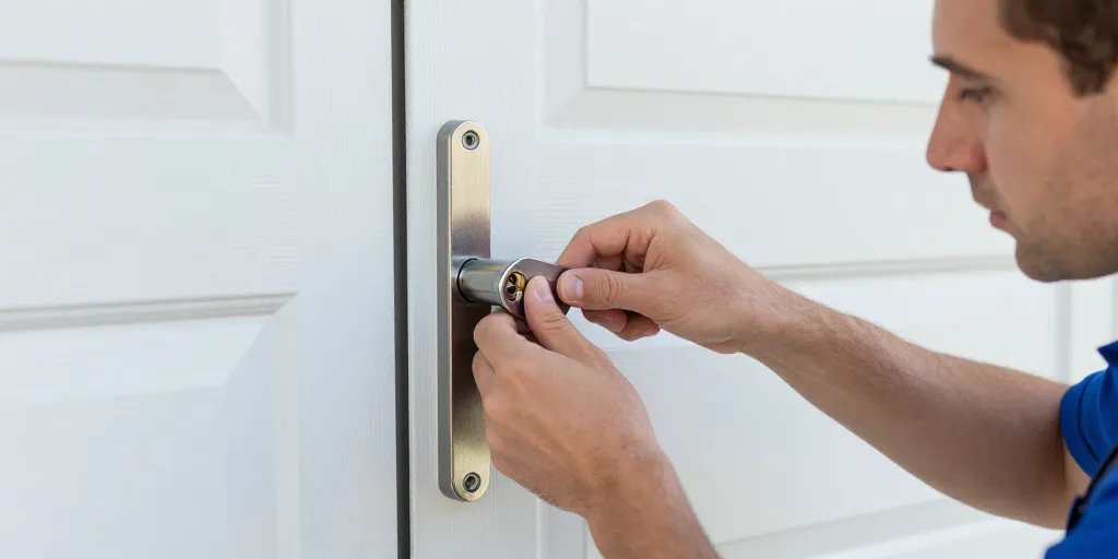 serrure 3 point porte de garage